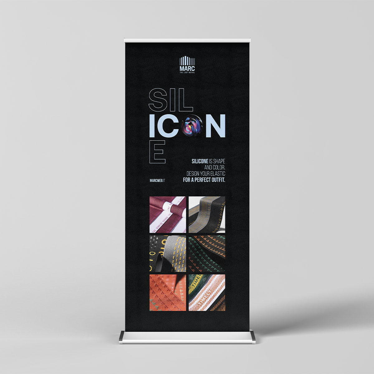 rollup silicone marc vittoria comunica