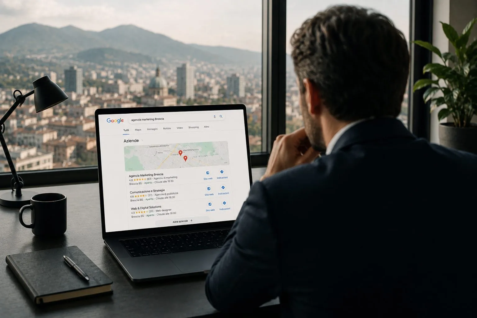 google business profile brescia vittoria comunica